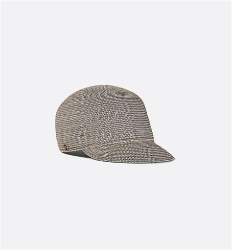 dior casquette|Casquette Dior Travel Paille naturelle brillante .